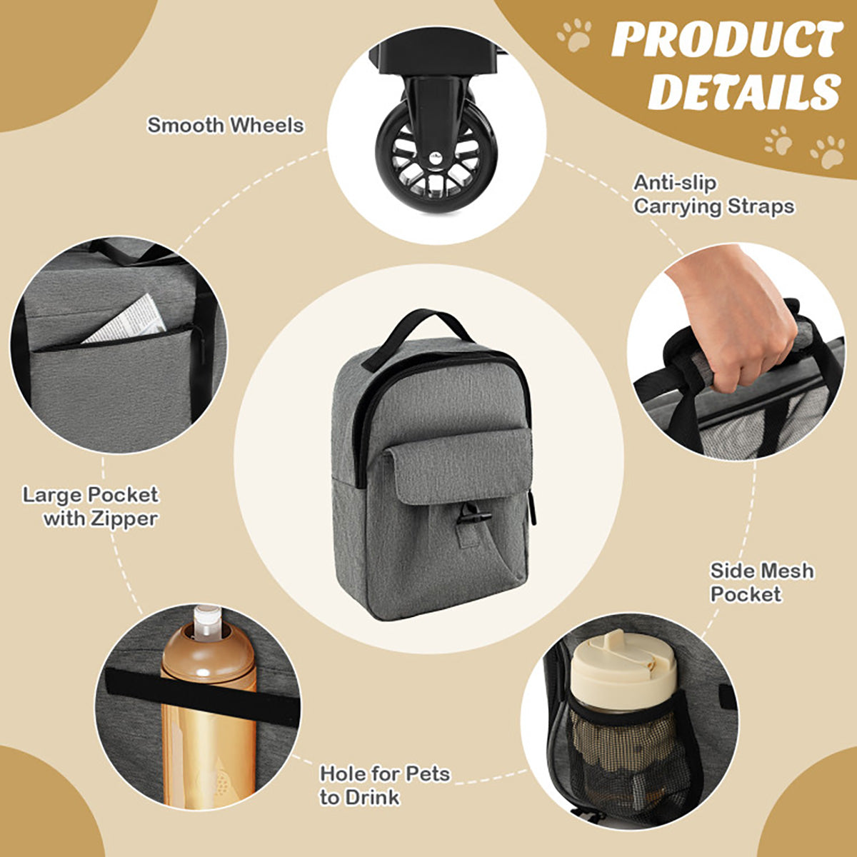 Soft Rolling Pet Carrier - image 7