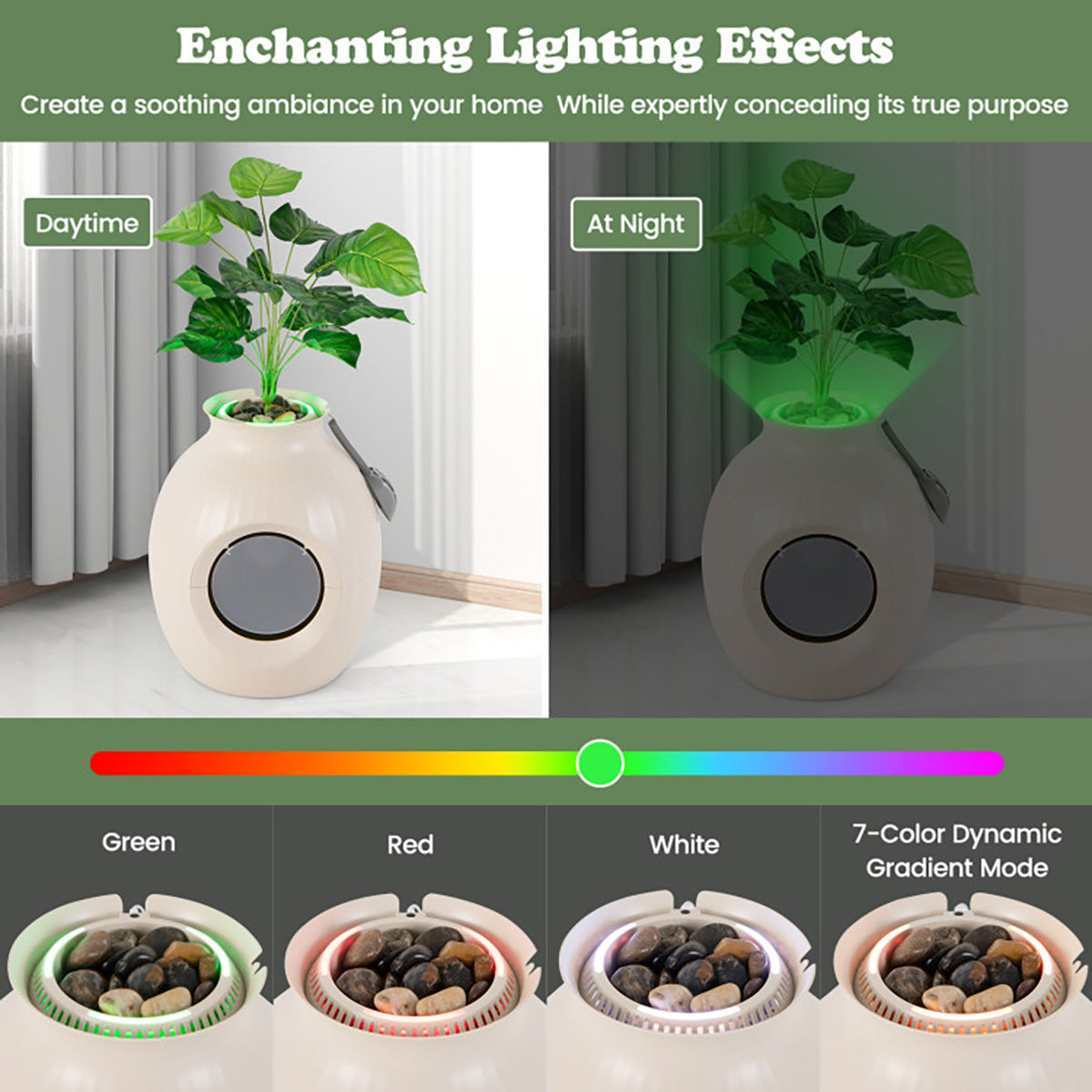 Smart Plant Hidden Litter Box with Odor Control - image 7