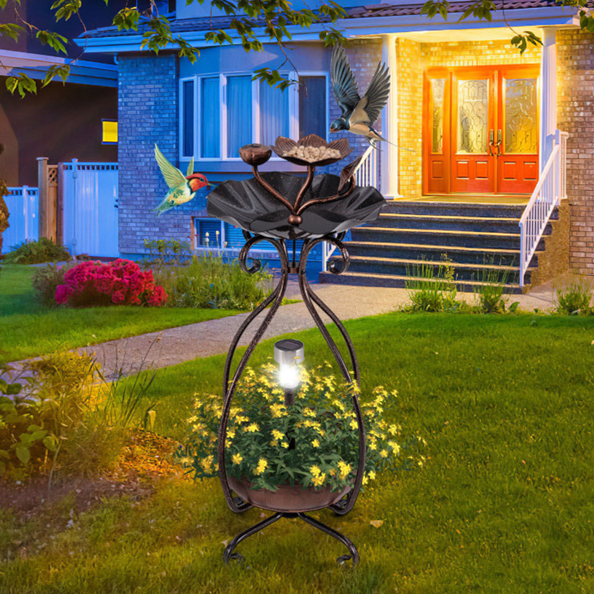 Solar Bird Bath Feeder and Planter - image 21