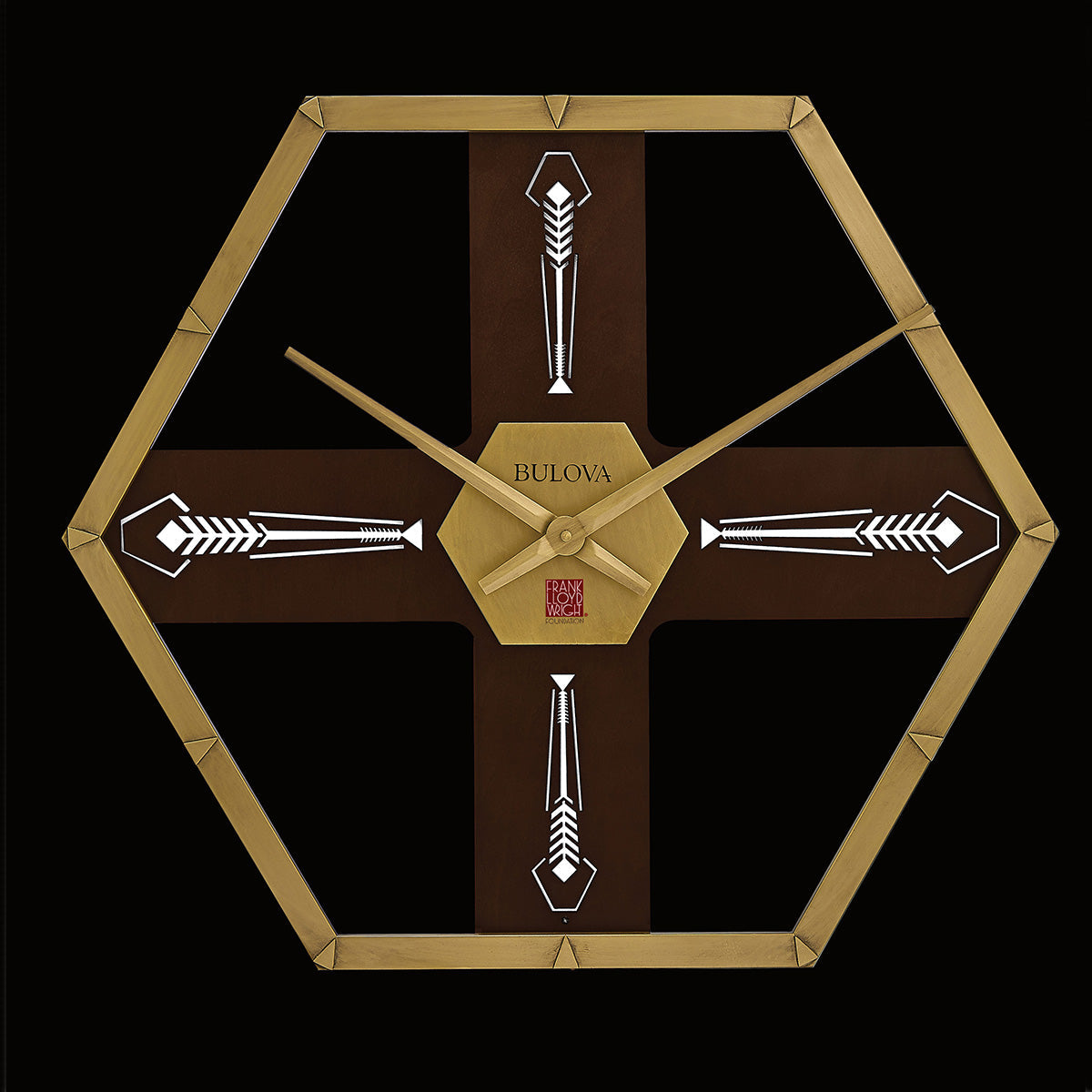 Bulova Imperial Frank Lloyd Wright Wall Clock - image 3