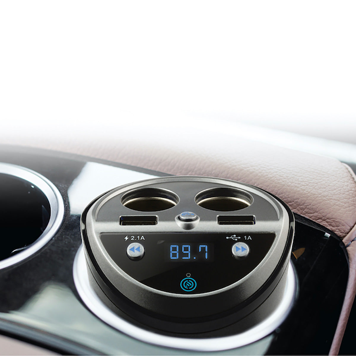 Car and Driver Bluetooth FM Transmitter Power Station and Charger - image 2