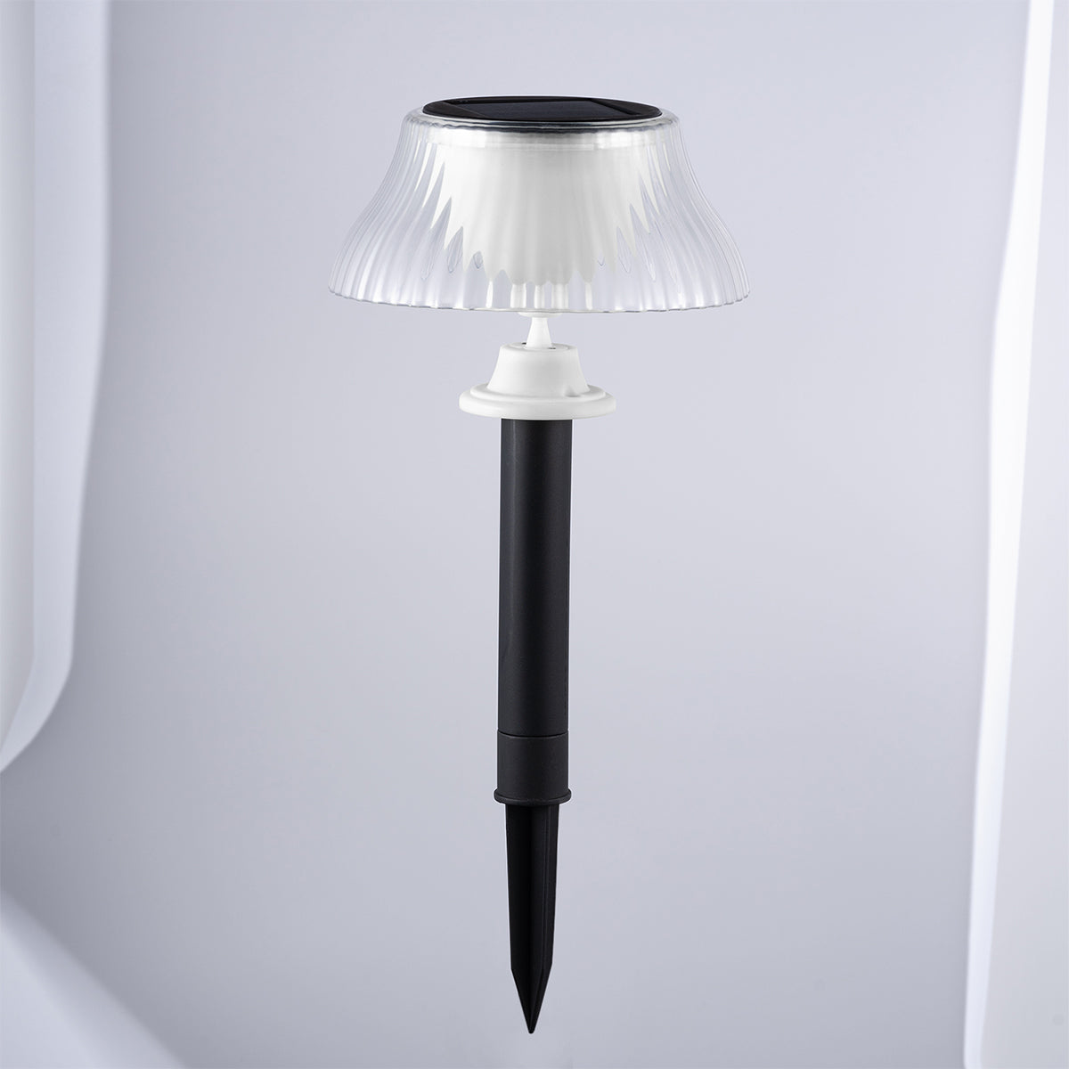 Solar-Powered LED Scallop Lamp Lights (Set of 2) - image 4