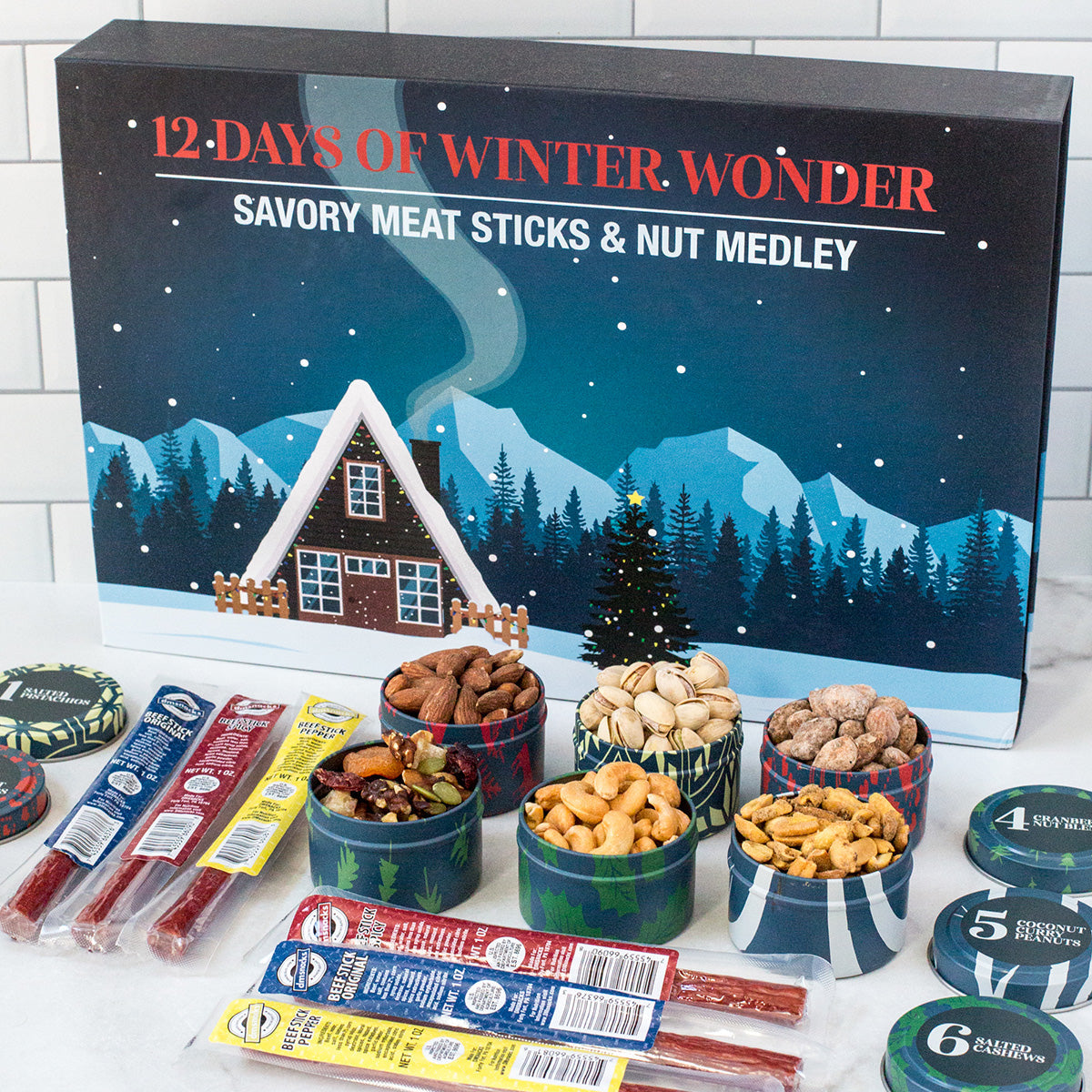 Damn, Man 12 Days of Gourmet Nuts and Meats Advent Calendar