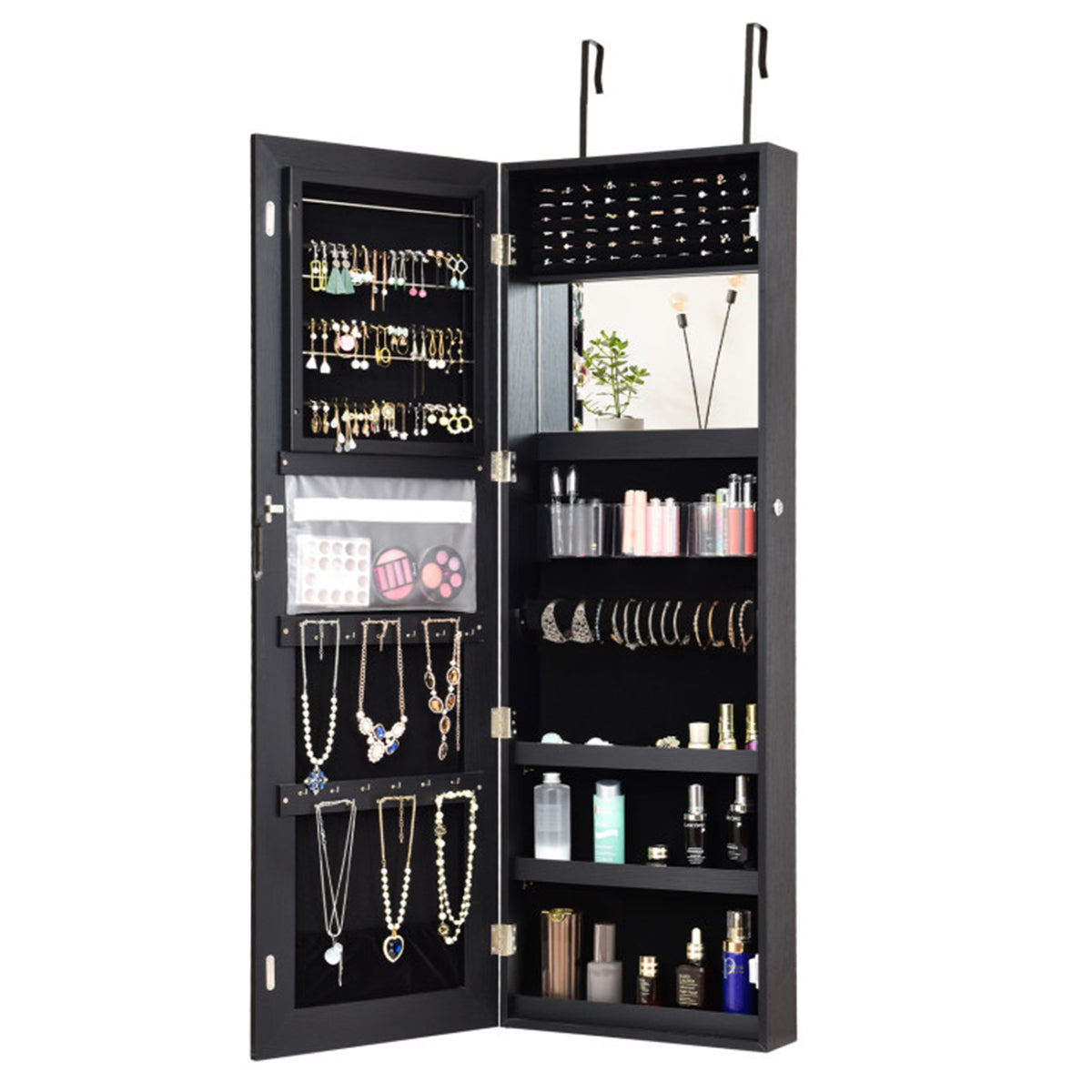 Mirrored Jewelry Cabinet Organizer - image 2