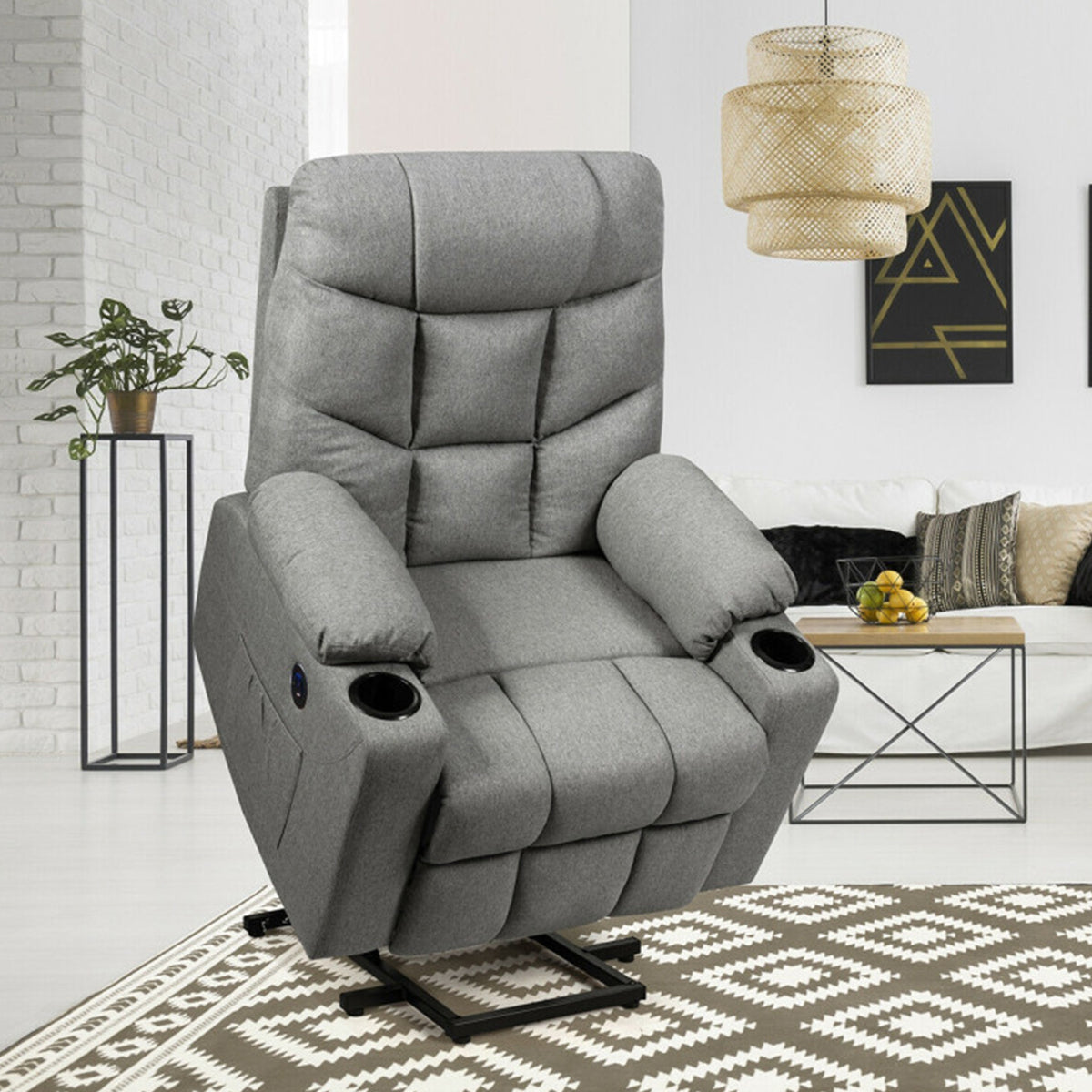 Electric Power Lift Heated Massage Chair Recliner - image 7