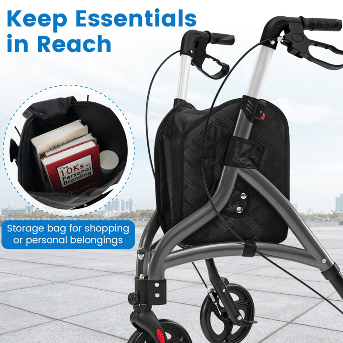 Foldable Rollator Walker - image 3