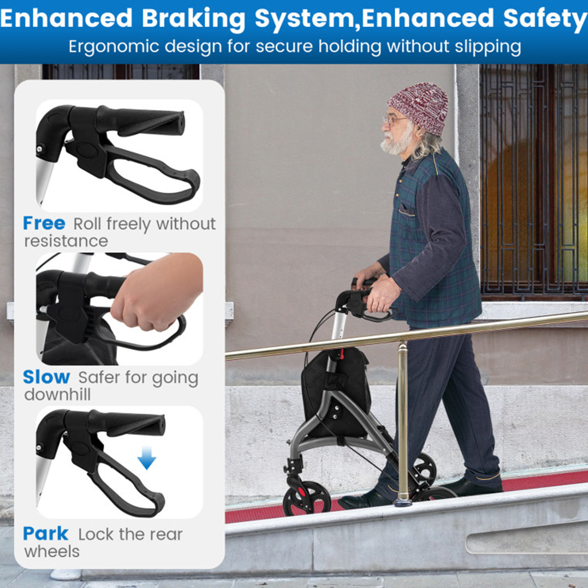 Foldable Rollator Walker - image 7