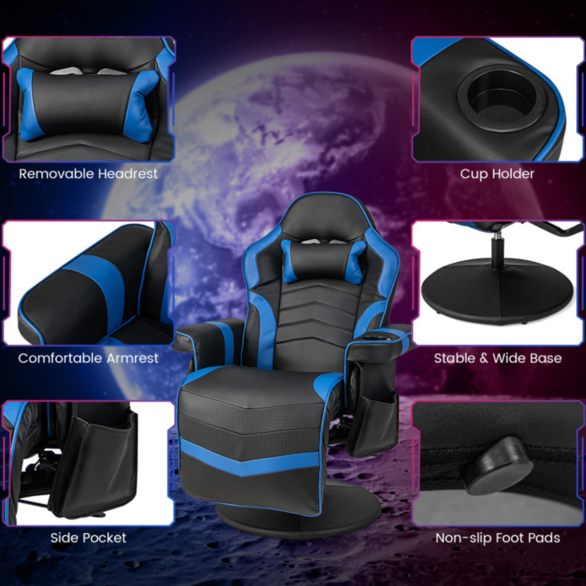 Video Gaming Massage Recliner Chair - image 44