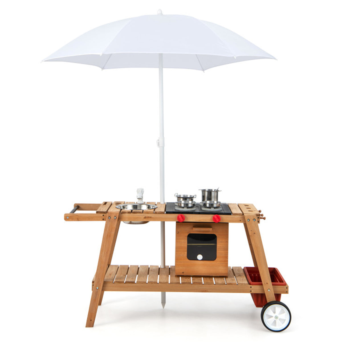 Kids Play Trolley with Sun Proof Umbrella - image 2