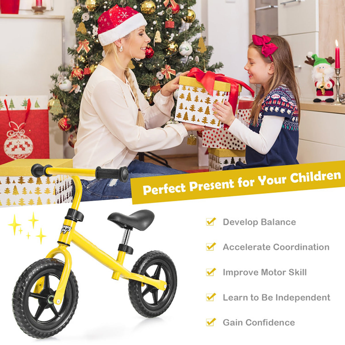 Kids Adjustable No Pedal Balance Bike - image 6