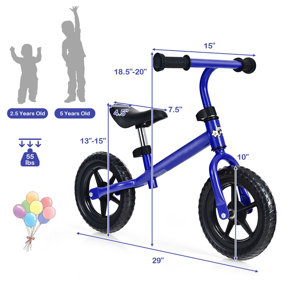 Kids Adjustable No Pedal Balance Bike - image 27