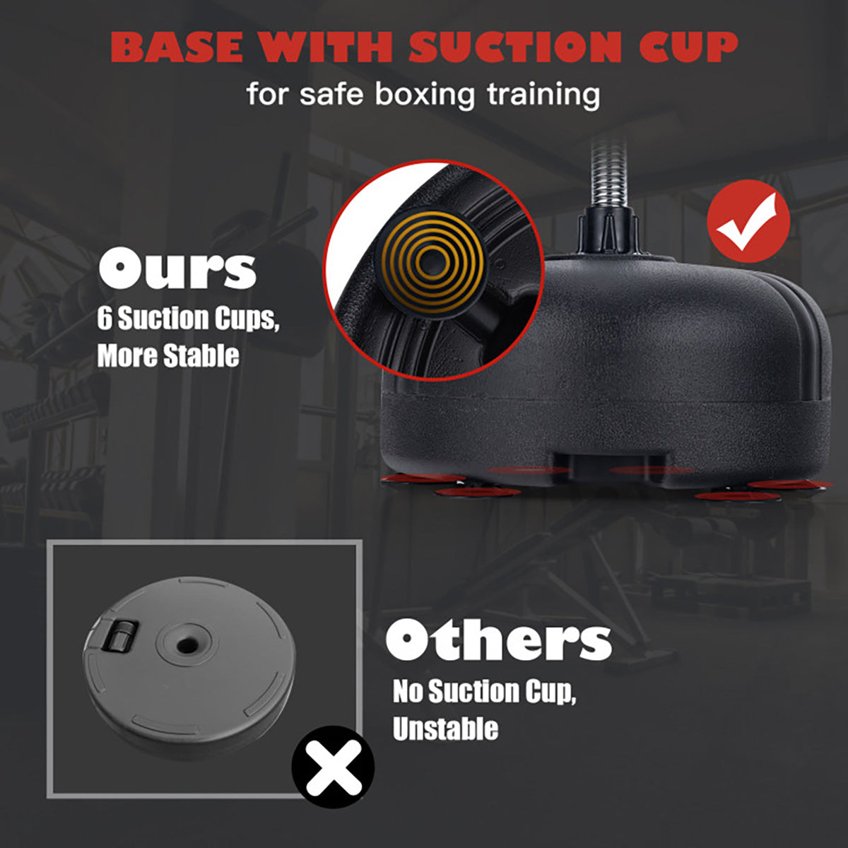 Adjustable Freestanding Punching Bag with Boxing Gloves - image 4