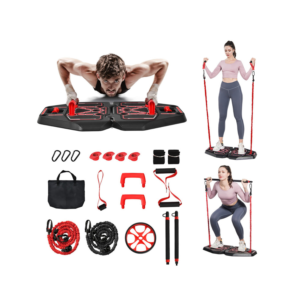 All-in-One Portable Pushup Board Home Gym - image 2