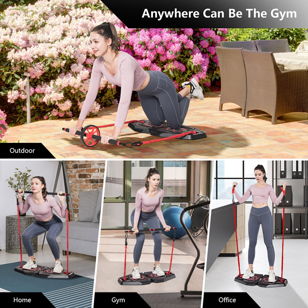 All-in-One Portable Pushup Board Home Gym - image 4