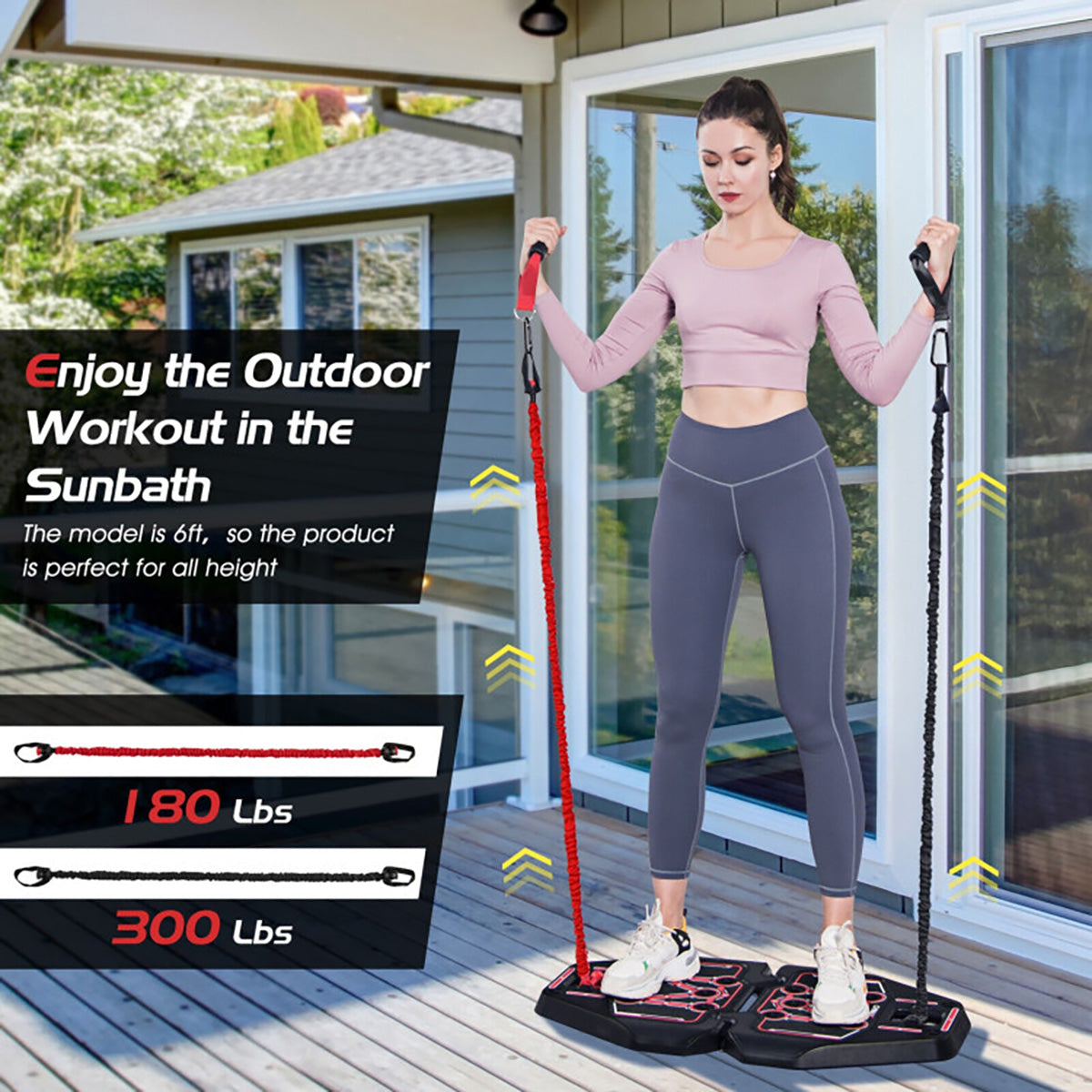 All-in-One Portable Pushup Board Home Gym - image 9