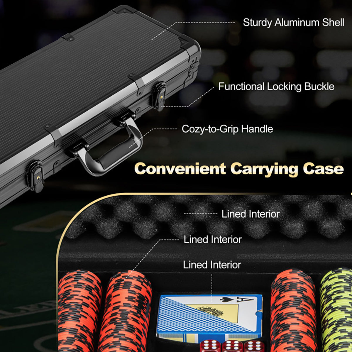Texas Hold'em Poker Chip Set - image 5