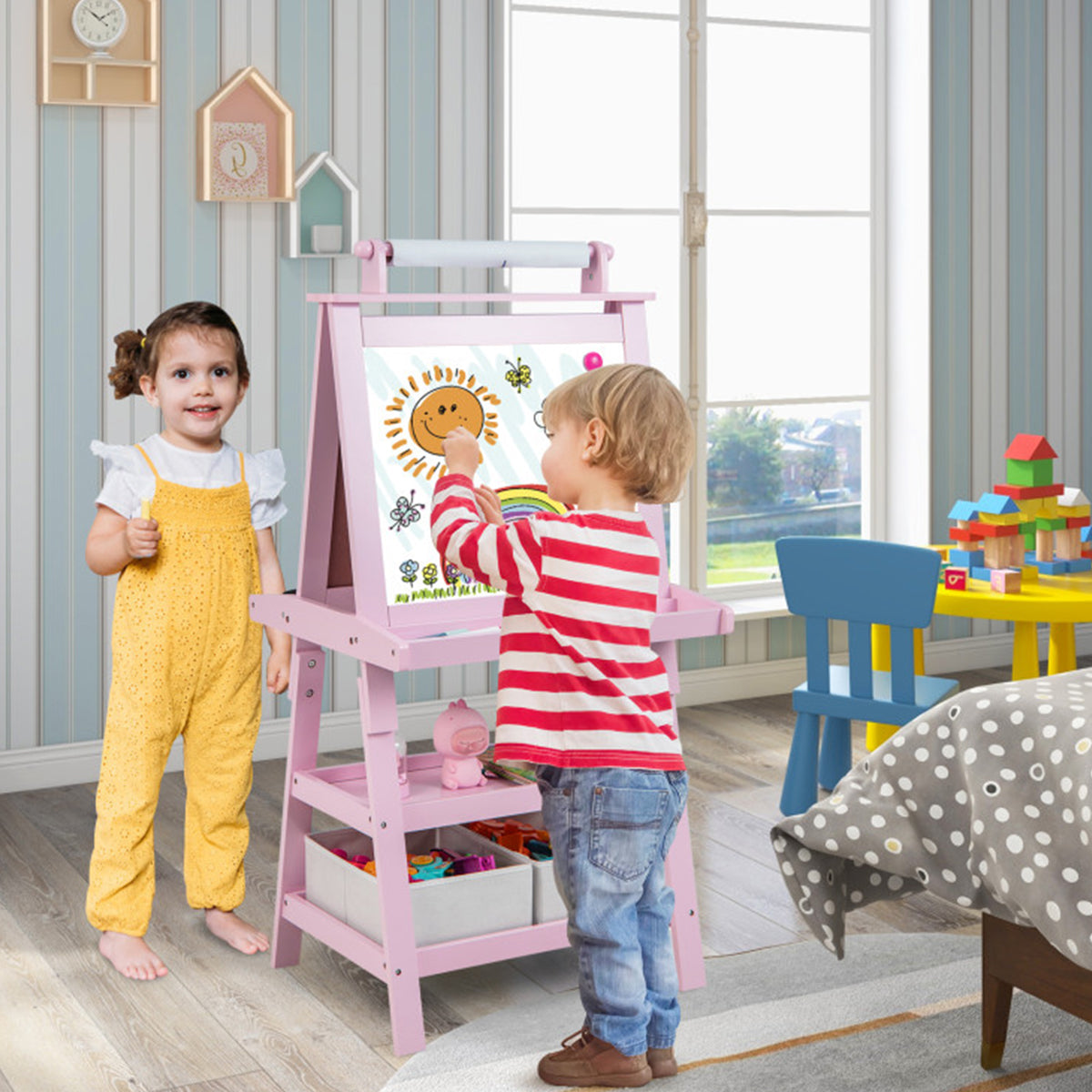 3-in-1 Kids Double-Sided Art Easel - image 32