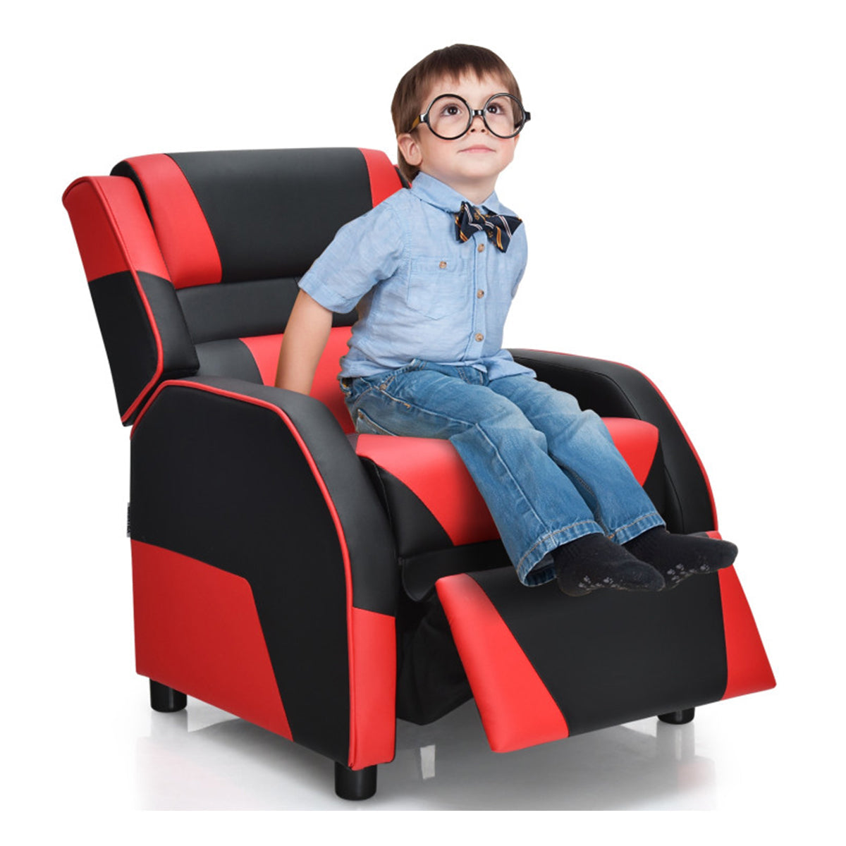 Kids Gaming Sofa Recliner with Headrest and Footrest - image 36