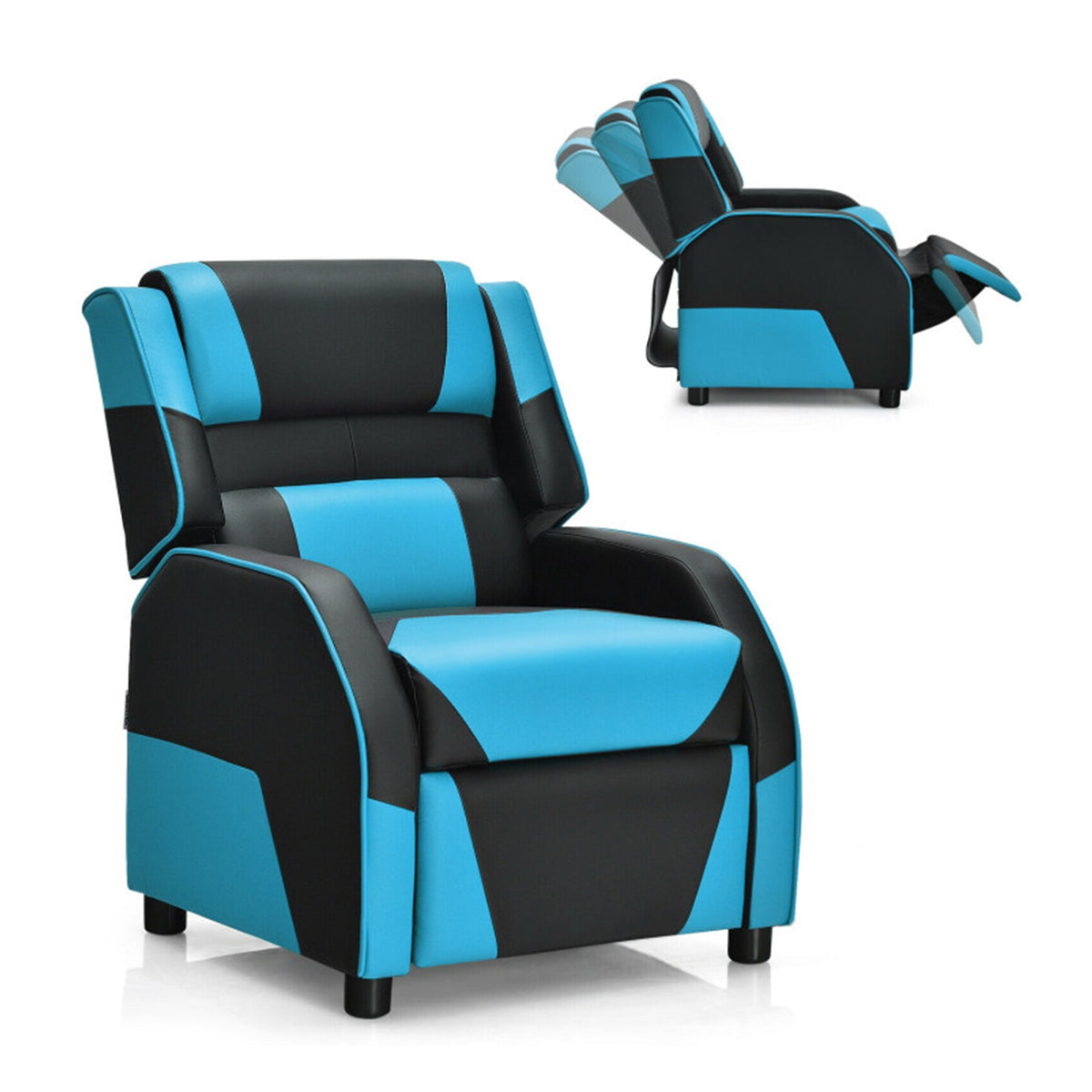 Kids Gaming Sofa Recliner with Headrest and Footrest - image 2