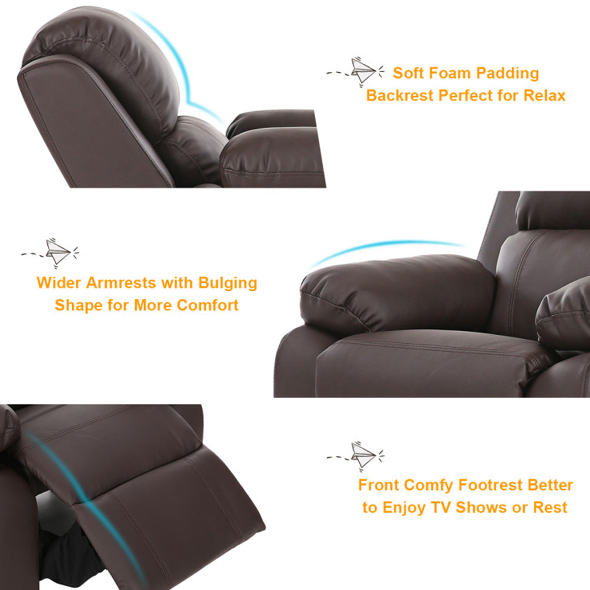 Kids Deluxe Recliner Chair with Storage Arms - image 12