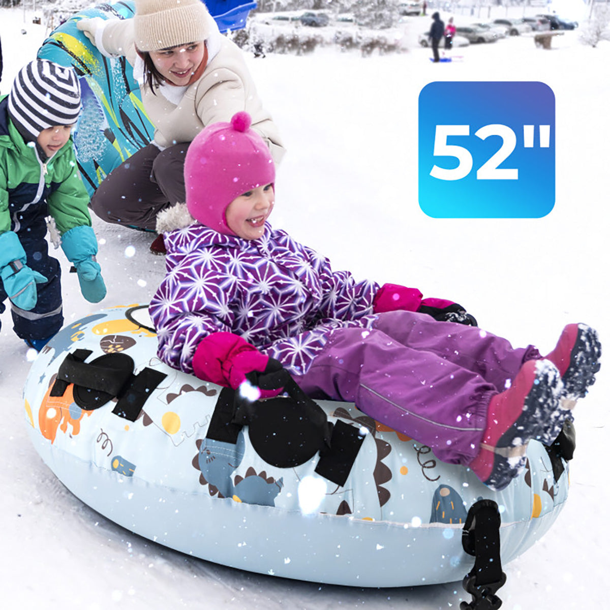 52'' Heavy-Duty Inflatable Snow Sled - image 9