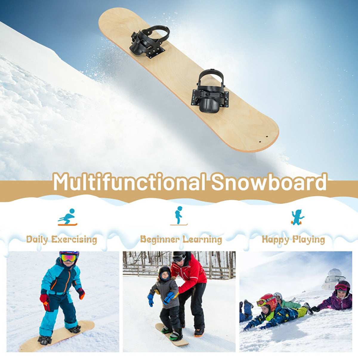 Snowboarding Sledding Ski Board - image 3