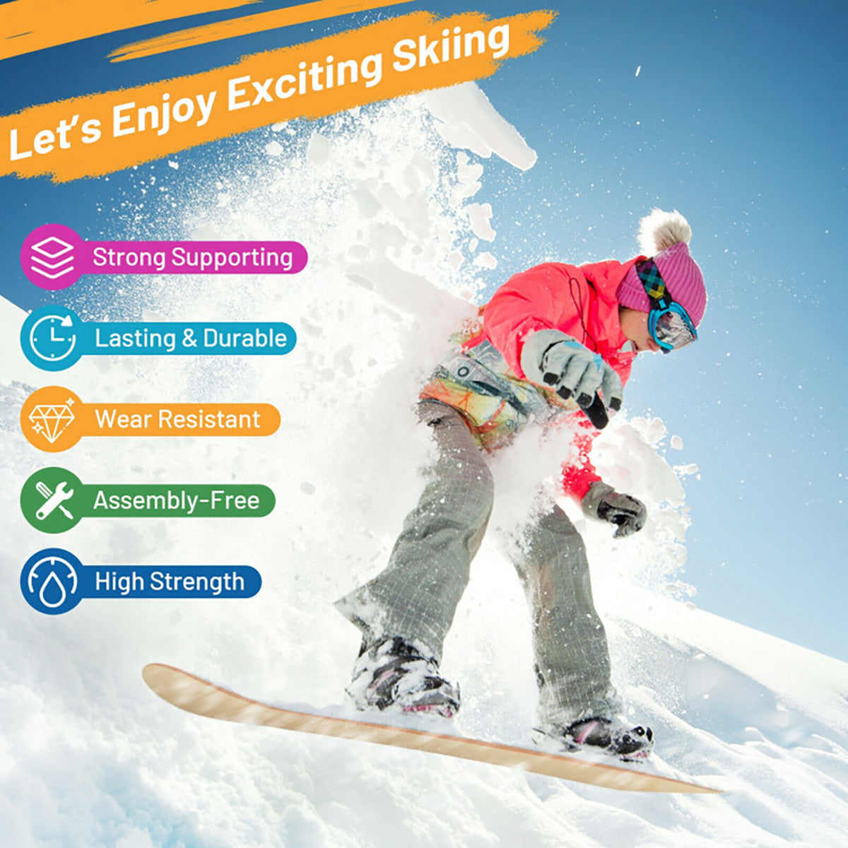 Snowboarding Sledding Ski Board - image 4