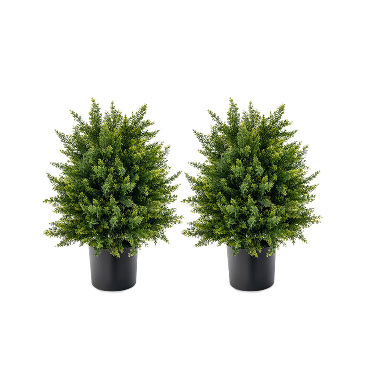 Artificial Cedar Topiary Ball Trees (Set of 2) - image 2