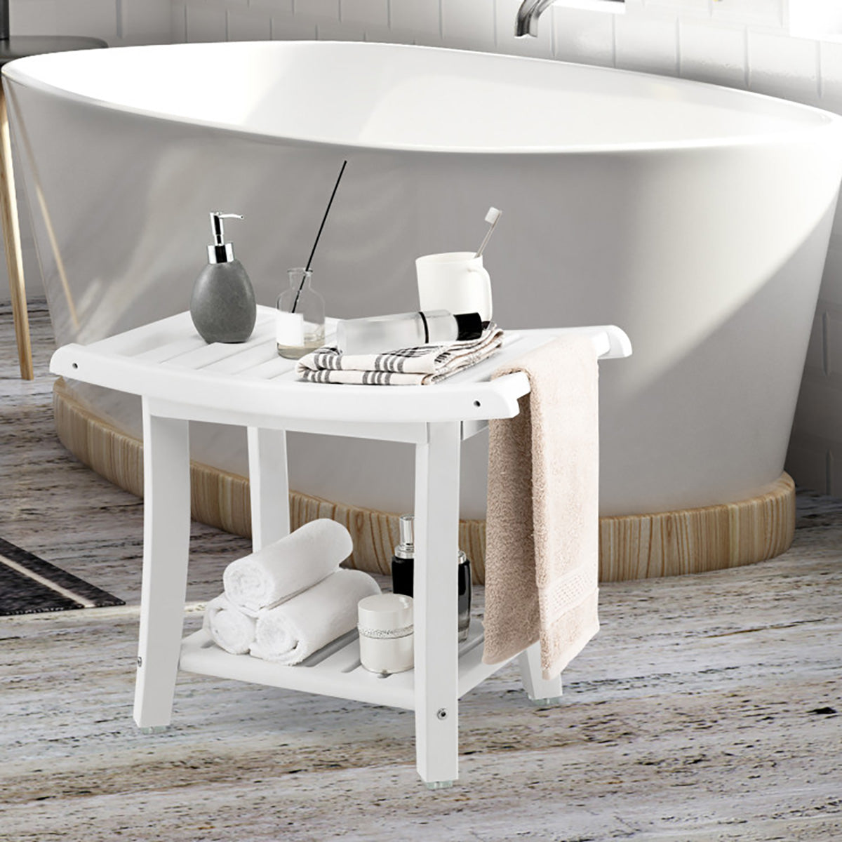 2-Tier Bathroom Shower Bench