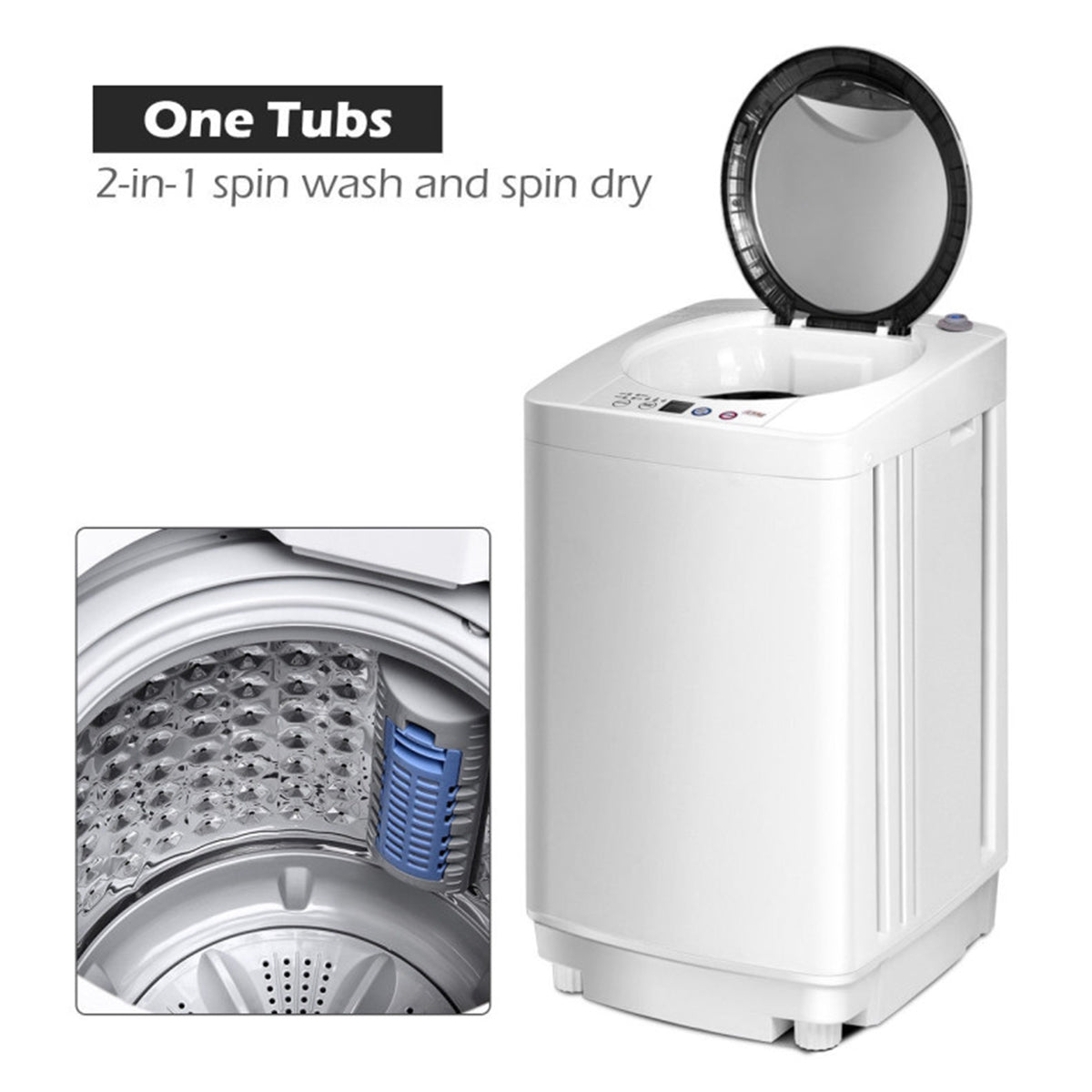 Portable Automatic Washing Machine with Drain Pump - image 7