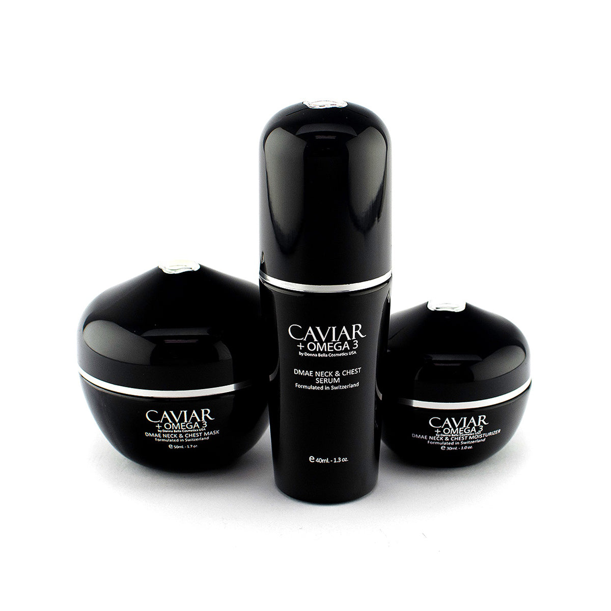 Donna Bella’s Caviar + Omega 3 DMAE Neck and Chest Set