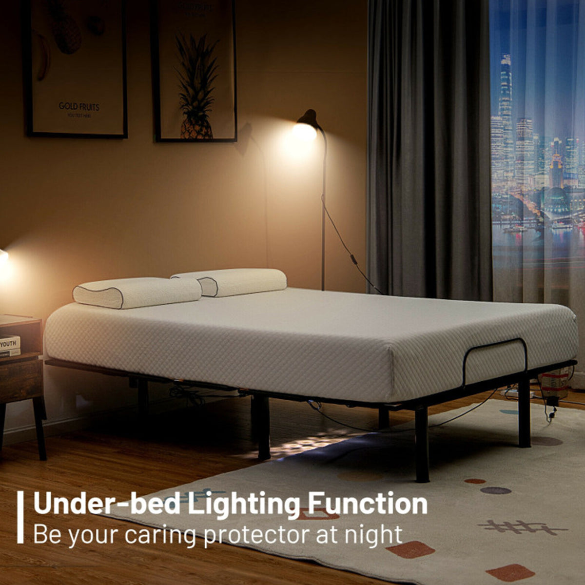 Adjustable Bed Base Frame with Head and Foot Incline - image 8