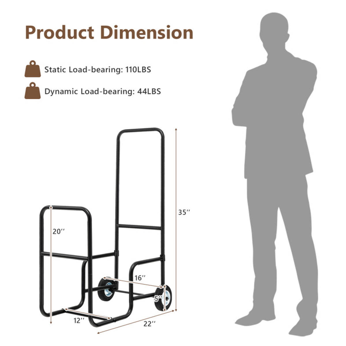 Firewood Log Cart Carrier - image 8