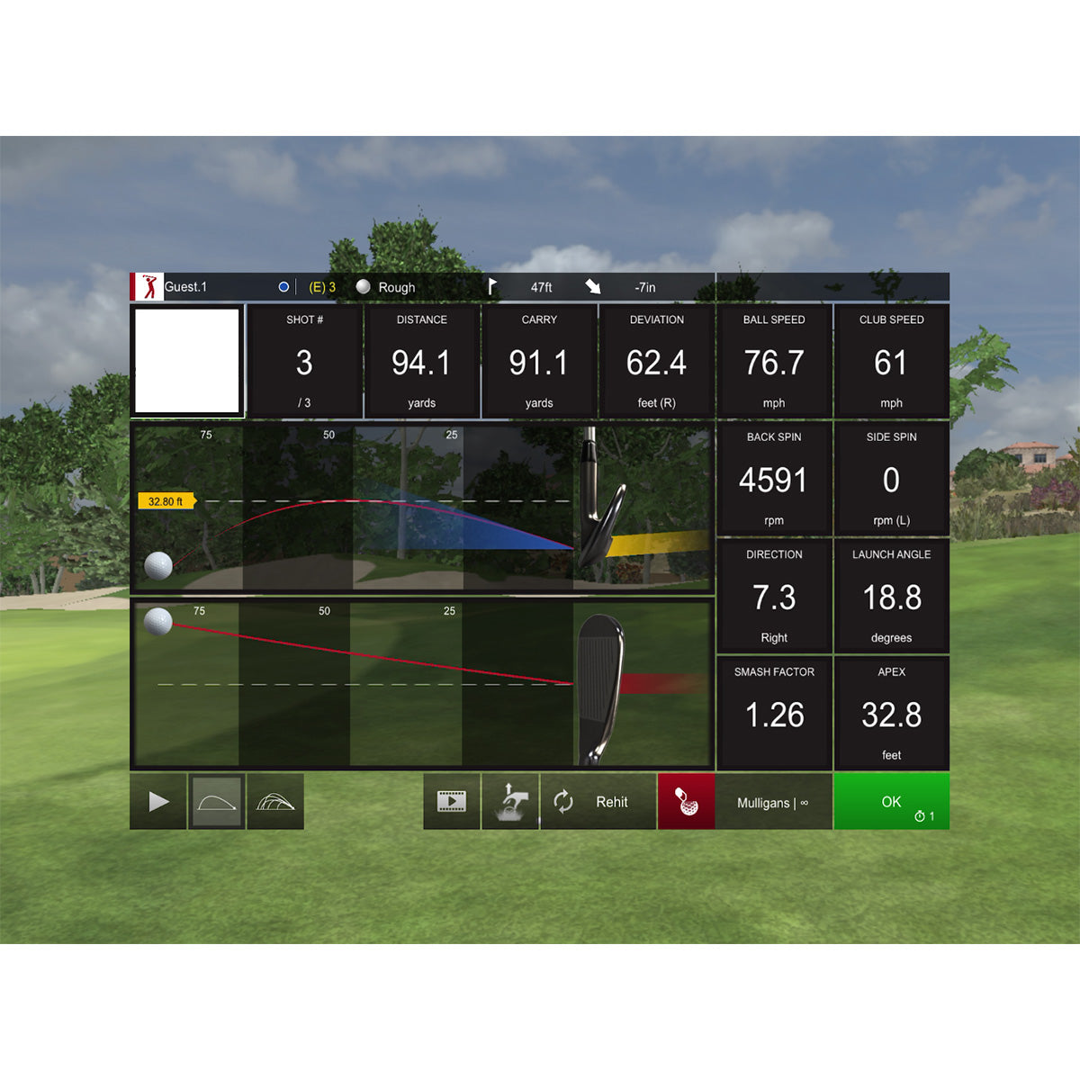 PRO Launch Monitor and 3D Driving Range Simulator - image 4