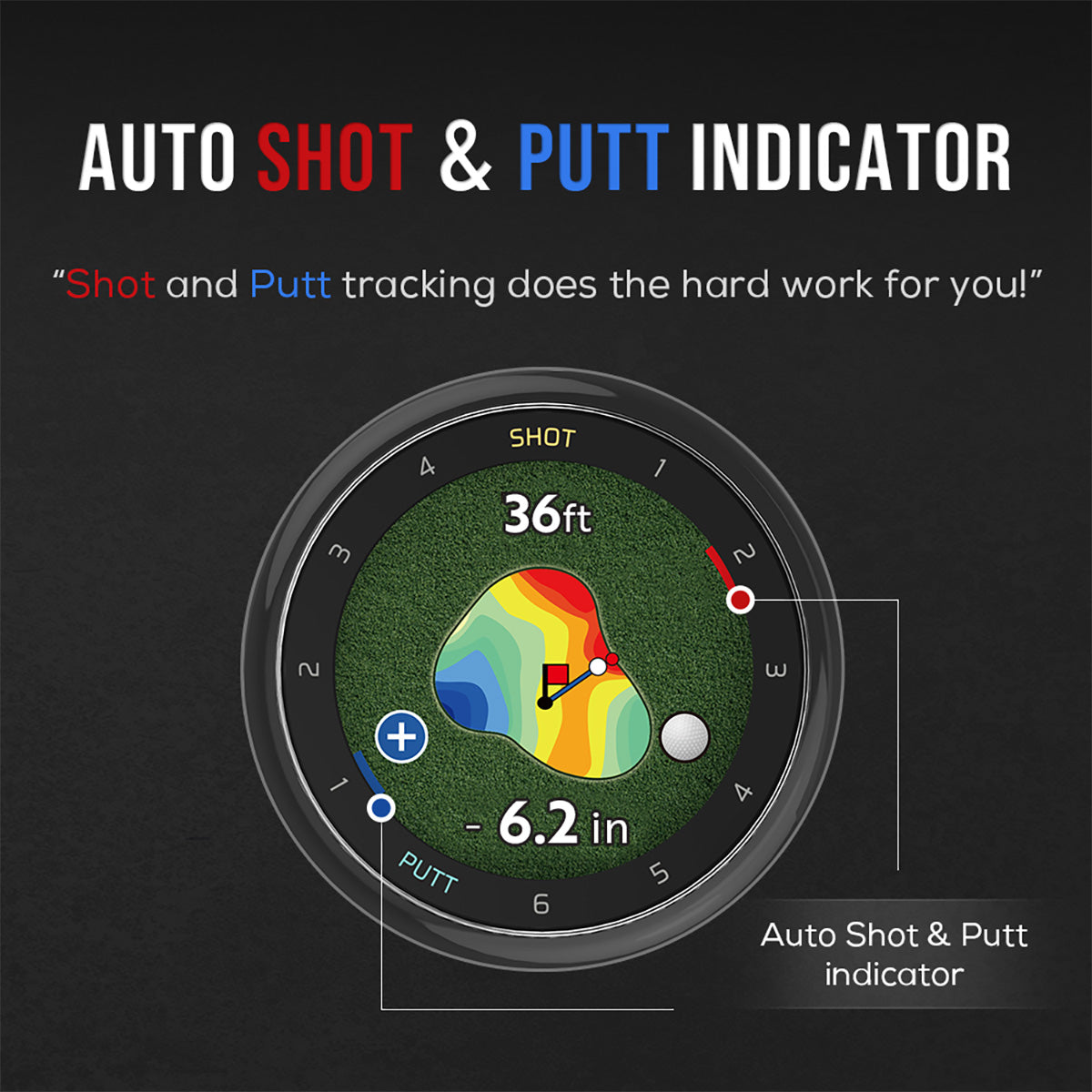 Advanced GPS Golf Watch with Swing and Putt Tracking - image 3