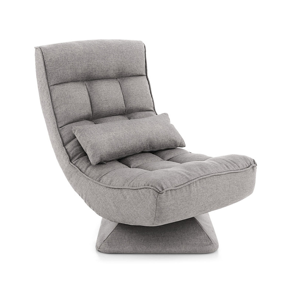 Adjustable 360° Swivel Floor Chair with Massage Pillow - image 18