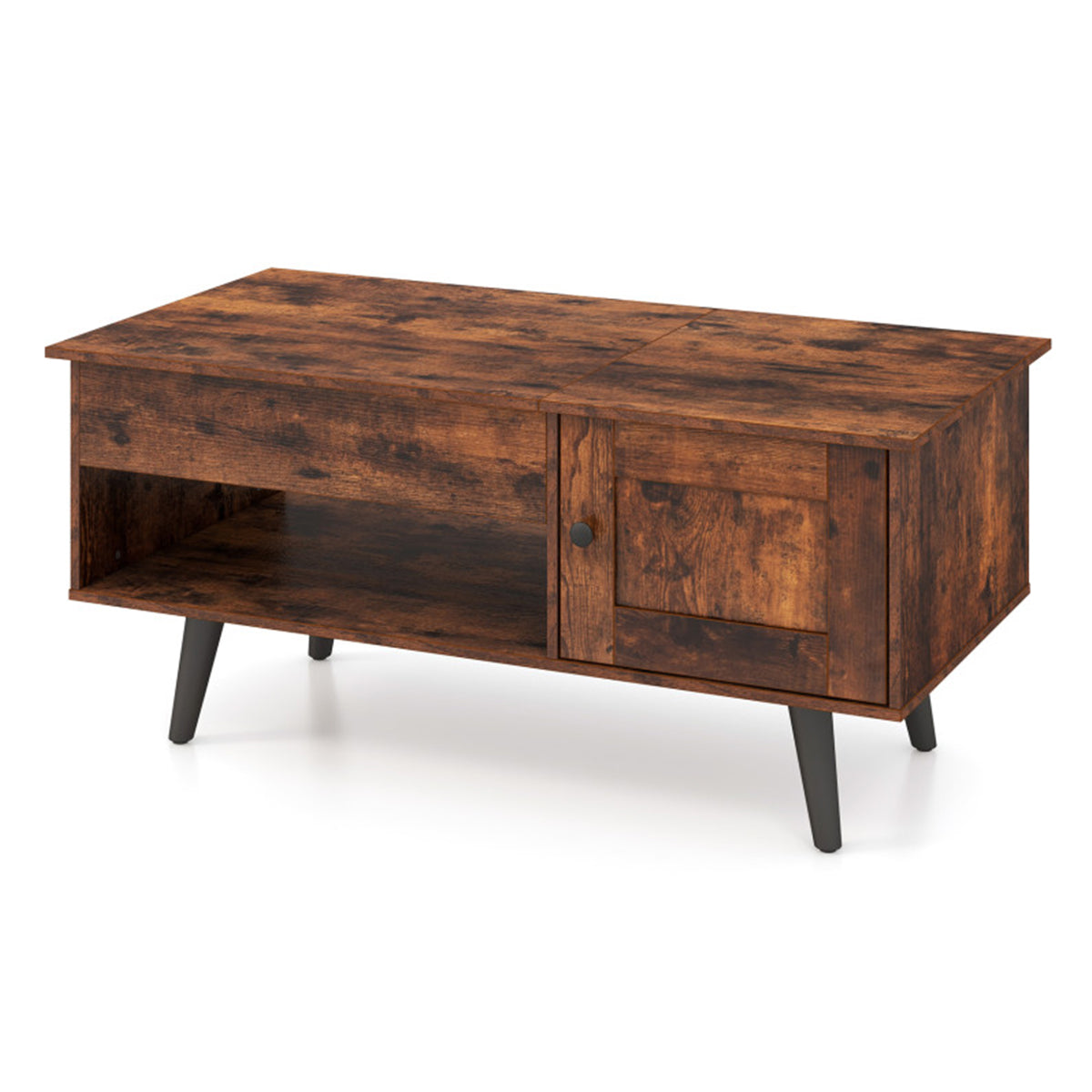 Lift Top Coffee Table with Hidden Storage Compartment - image 2