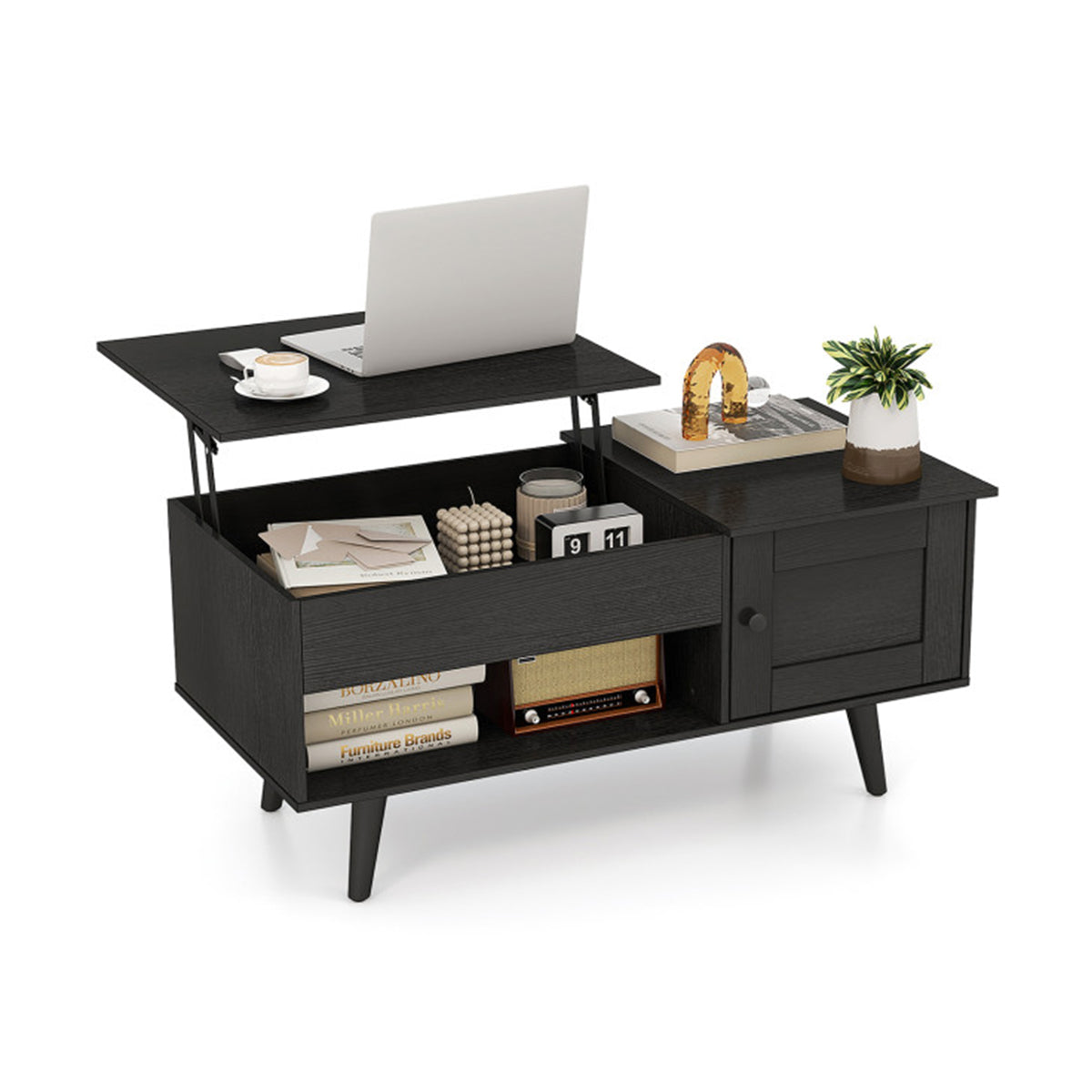 Lift Top Coffee Table with Hidden Storage Compartment - image 31
