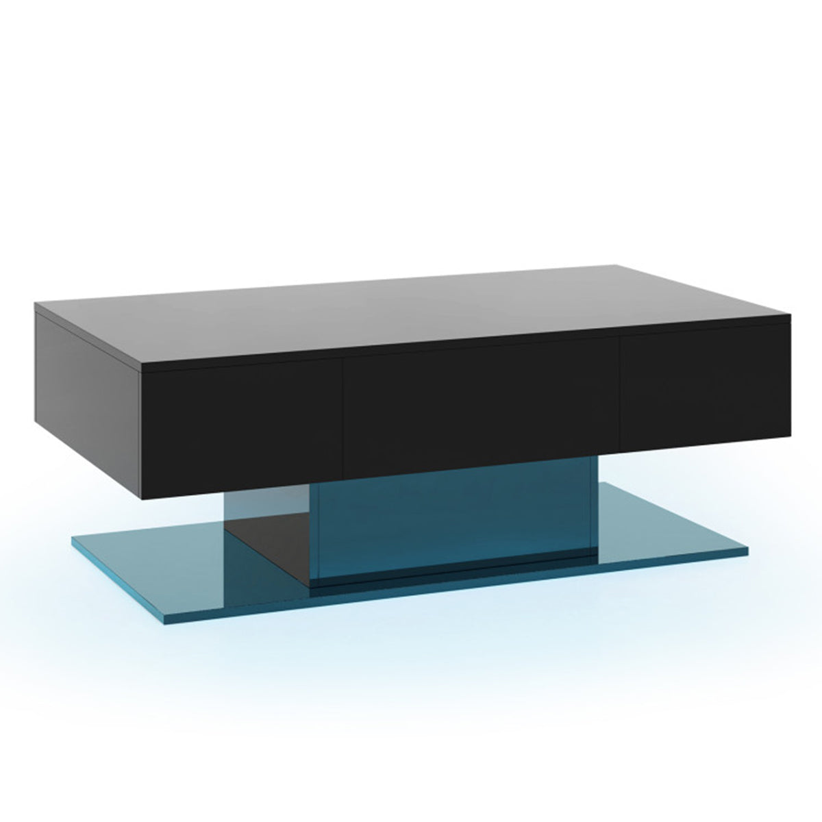 LED Coffee Table with Storage Drawers - image 20