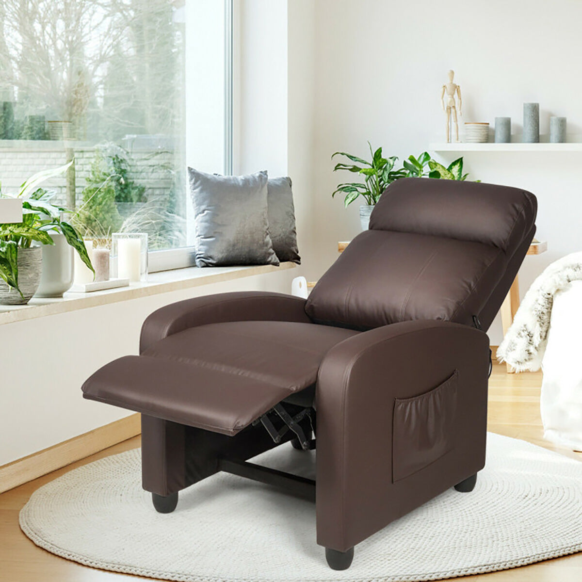 Wingback Massaging Recliner Chair - image 10