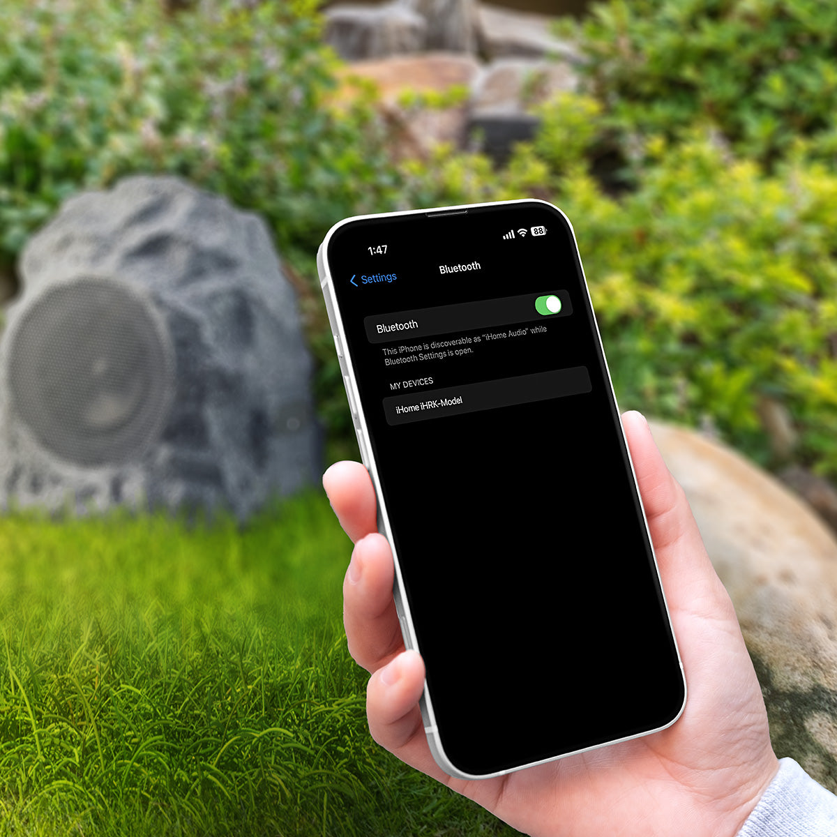 Outdoor Bluetooth Rock Speakers (Set of 2) - image 3