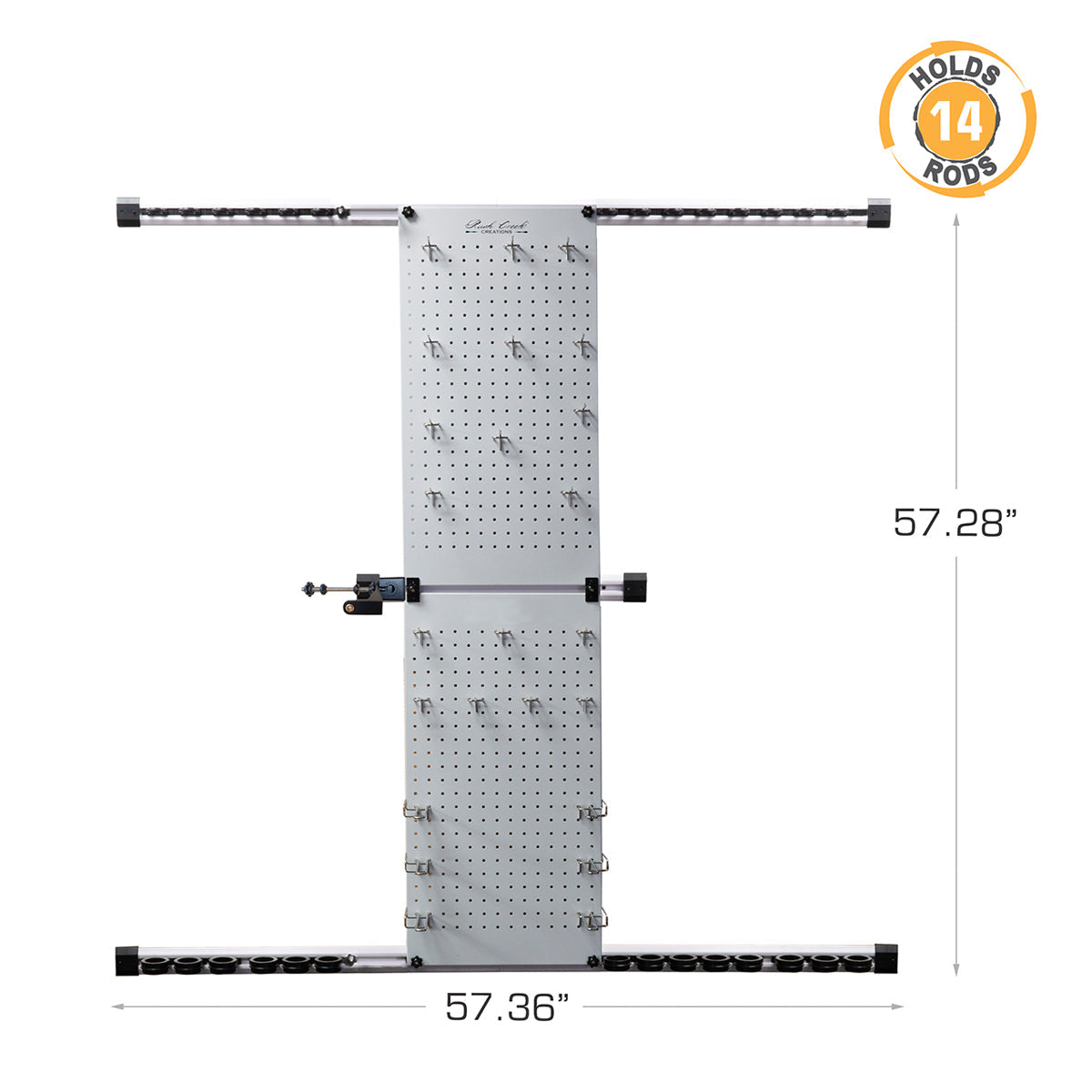 Modular 14 Fishing Rod Rack and Tackle Organizer - image 7