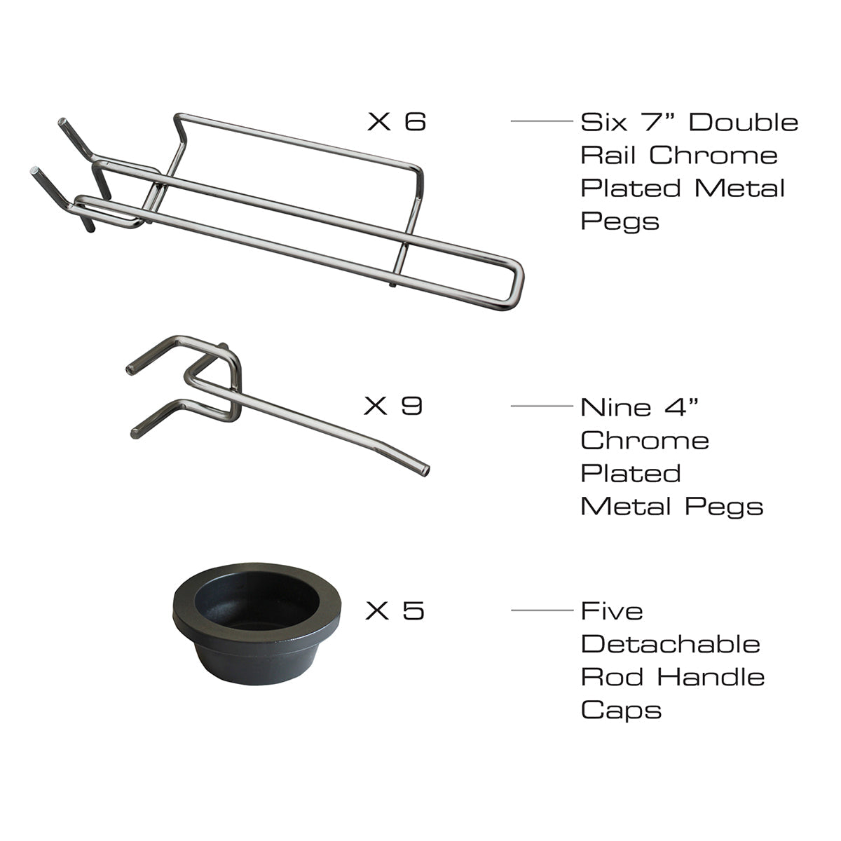 Modular 5 Fishing Rod Rack and Tackle Organizer - image 6