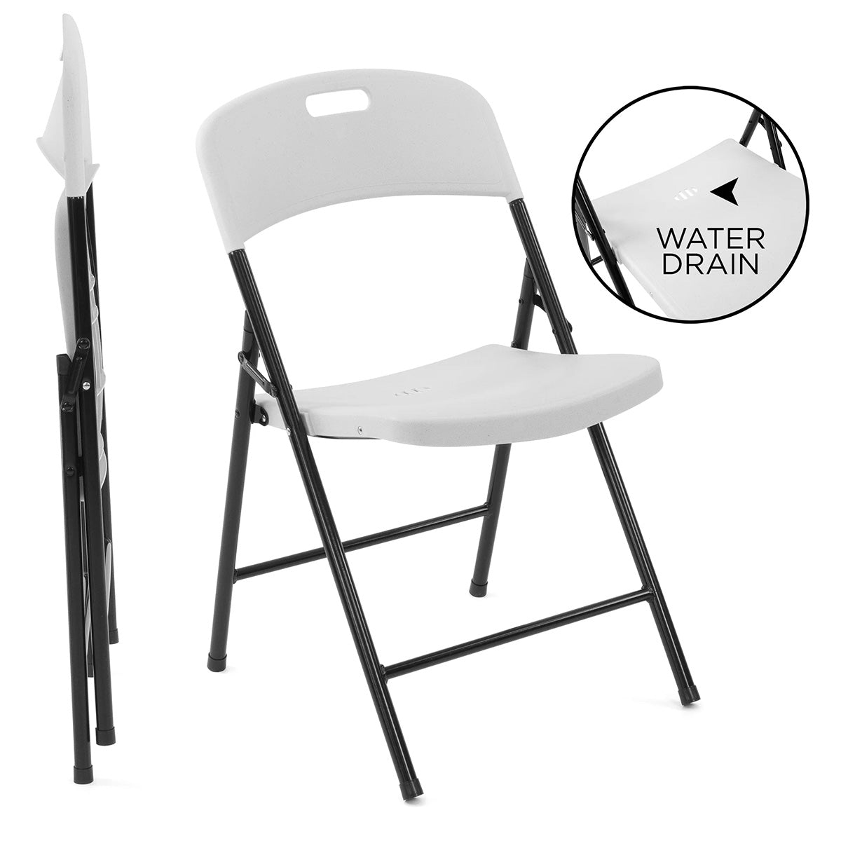 Rolling Table with 4 Folding Chairs Combo - image 40