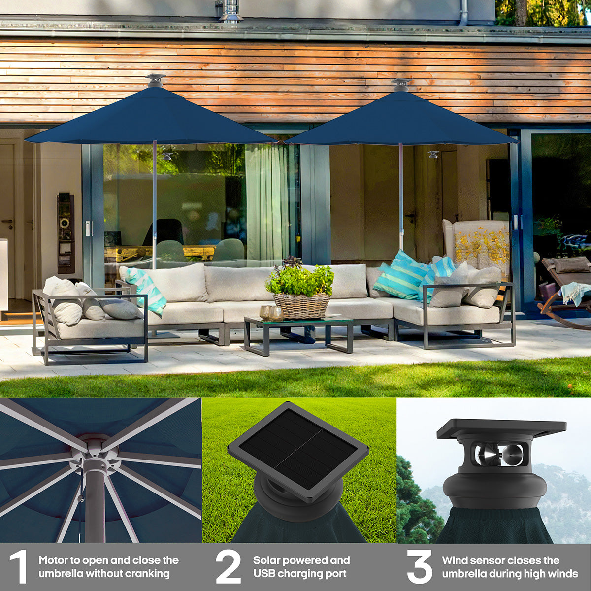 9' Smart Outdoor Umbrella - image 26