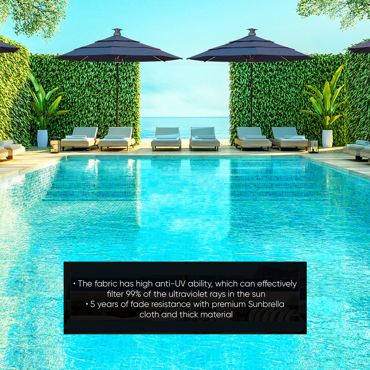 11' Smart Outdoor Umbrella - image 8