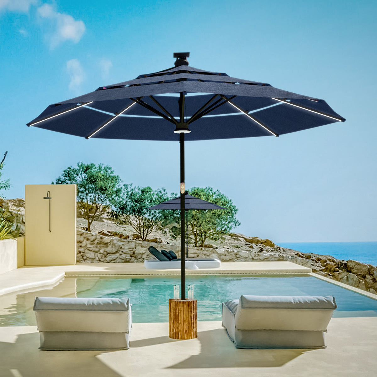 11' Smart Outdoor Umbrella