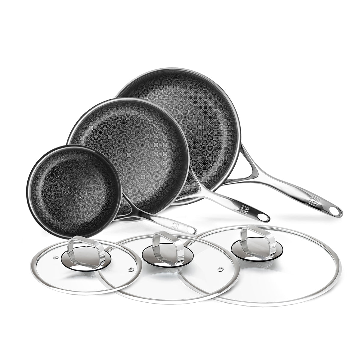 6-Piece Stainless Hybrid Nonstick Cookware Set - image 2