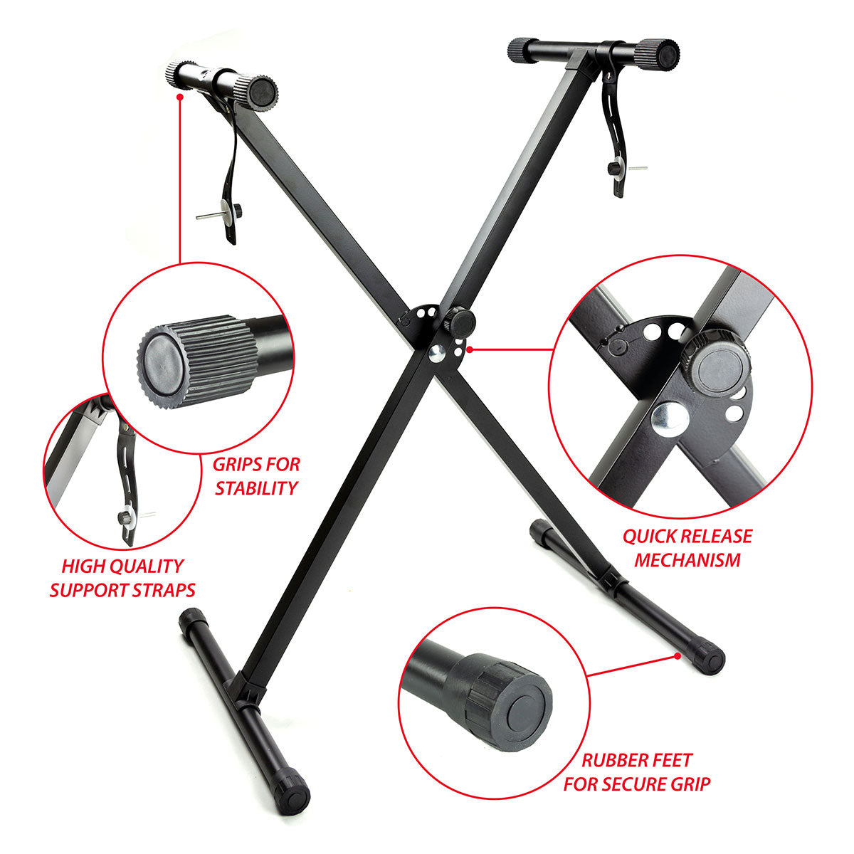 61-Key Keyboard with Stand and Headphones - image 7