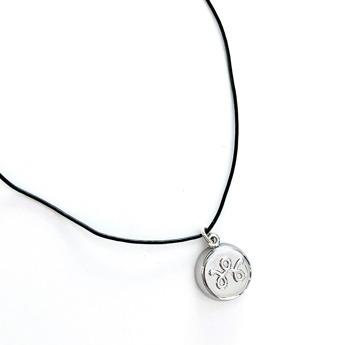 Safety Silver Leather Necklace - image 9